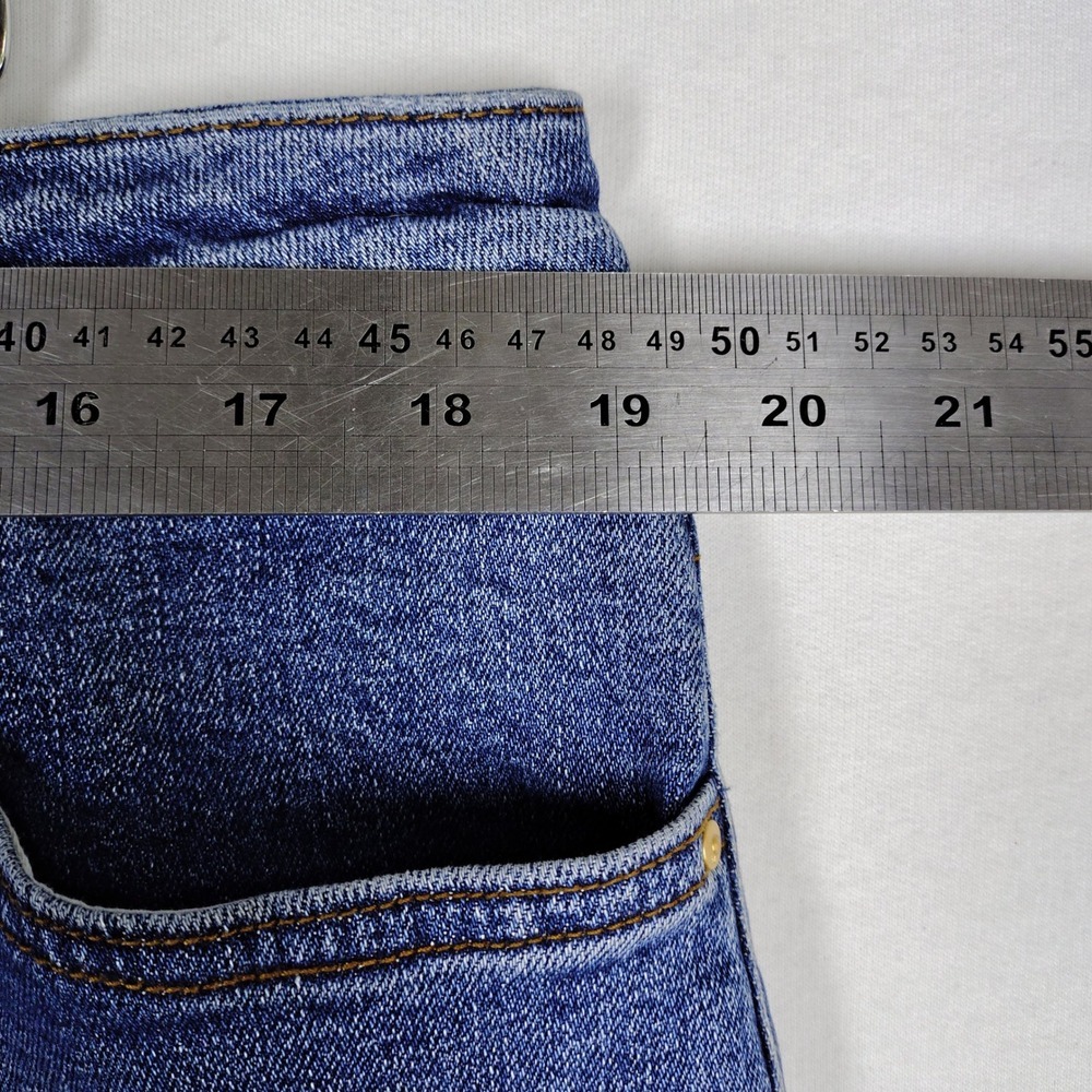 KUT from the Kloth Sienna Wide Leg High Rise Blue Denim Jeans Womens 16 RN 58539 - Picture 7 of 9